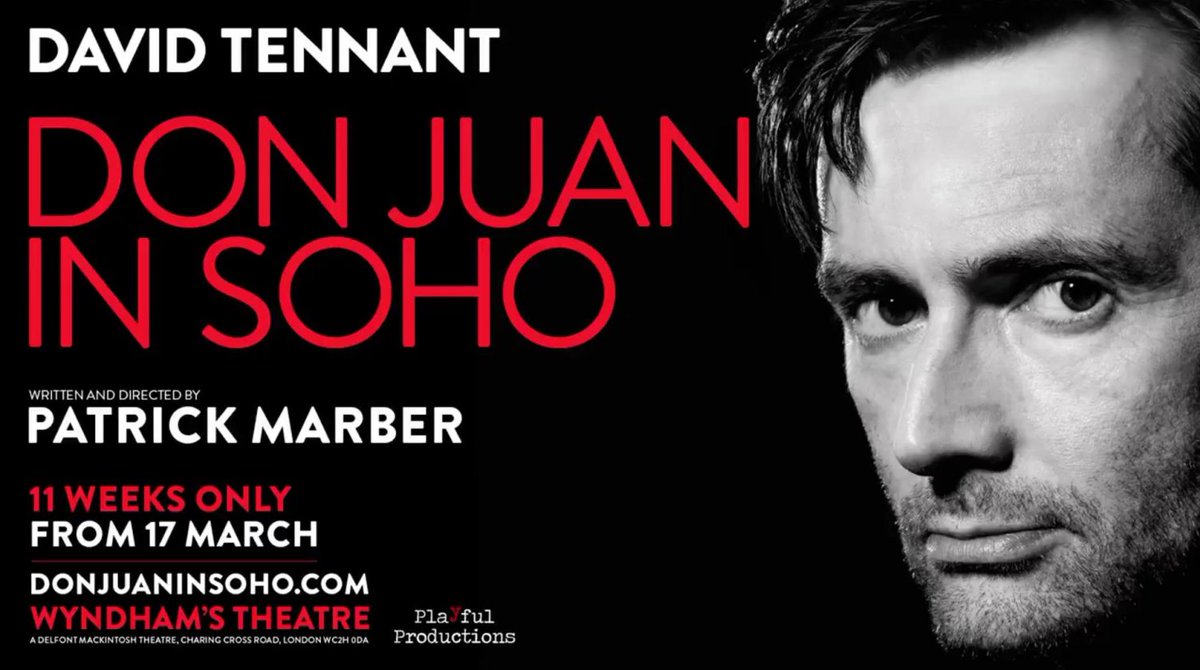 David Tennant on the Don Juan In Soho banner