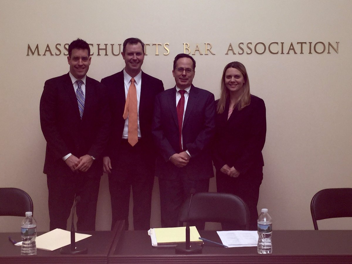 CCShea's tweet image. Thanks to Attorneys McCall and Merrigan for presenting at @MassBar Feed Your Mind Legal Lunch Series