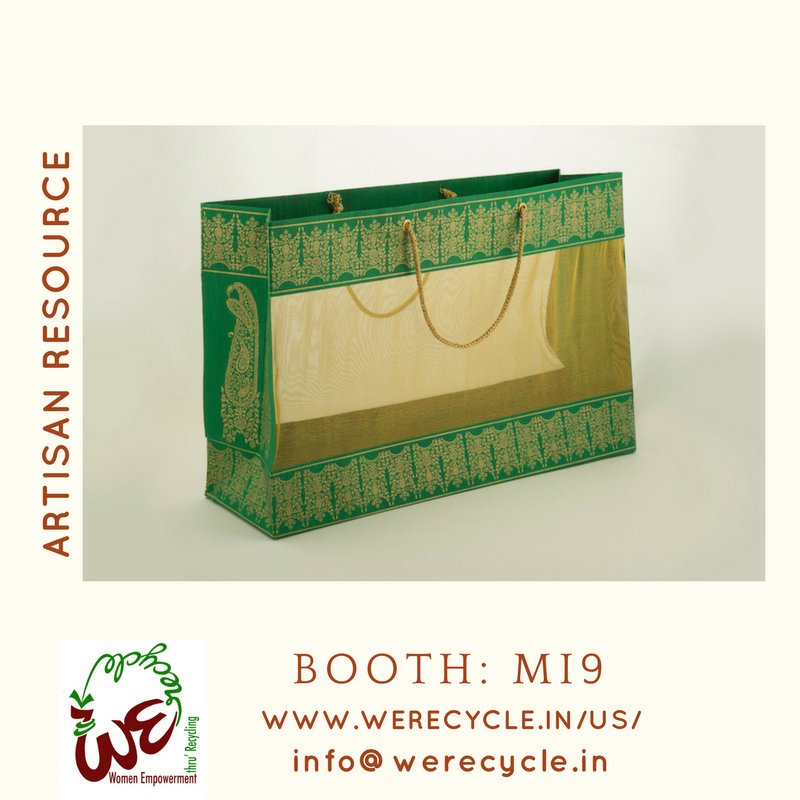 werecycle_india's tweet photo. handmade paper gift bag with window #nynow #nynow2017 #werecycle @nynowmarket NY NOW #recycle #womenempowerment #gifts #artisanresource https://t.co/BOIe2O2BUy