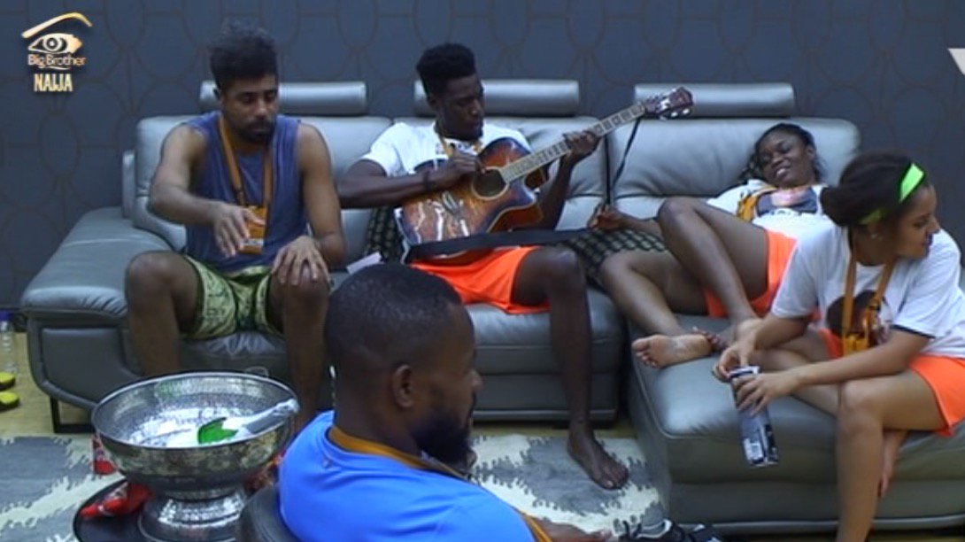 BBNaija's tweet image. "Biggie, give us one bottle of Vodka! Let the House come alive!" #BBNaija africamagic.tv/bigbrother