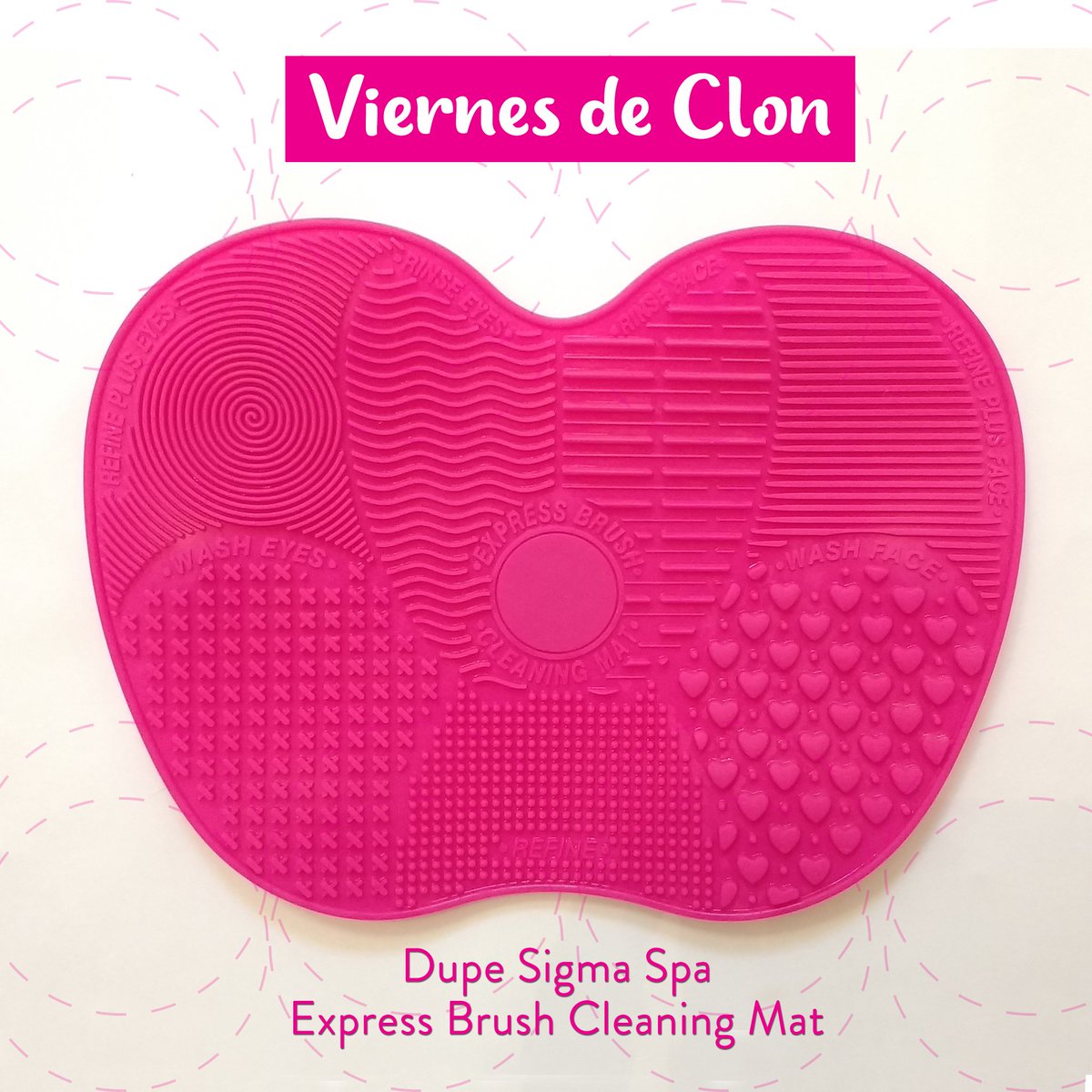 MeltedMakeupMx's tweet photo. ⭐️Nuevo post, Dupe del famoso Sigma Spa Express Cleaning Brush Mat, lee que tan bueno es 😱 https://t.co/trGnmDBY5z #viernesdeclon #sigma https://t.co/JuOIqpTTOp