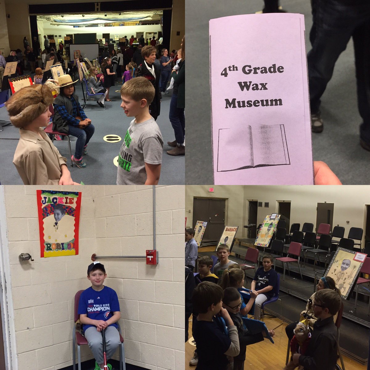 teresakiewiet's tweet photo. Visiting the #hudsonschools 4th Gr Wax Museum=major highlight to my day! Props to @janemariemiller @ToniHaskovec @mrsengels #biographyunit https://t.co/jW1gOm682V