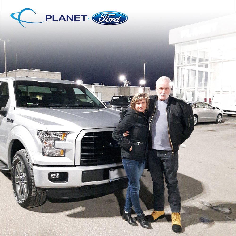 PlanetFord's tweet image. Congratulations to John and Karen on their 2016 #Ford F-150! Thank you for choosing #PlanetFord. All the best!