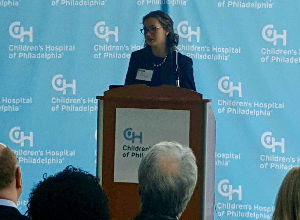 Cancer2020's tweet image. "This sharing is an effort to discover better options for patients like me." Marisa - former CHOP cancer patient now CHOP RN #PC4C