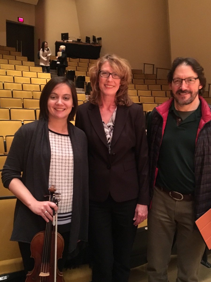 With @UKFineArts violin faculty. Thanks to <a href="/ToniMarieOboe/">ToniMarie Marchioni</a> for the invitation to teach and perform!