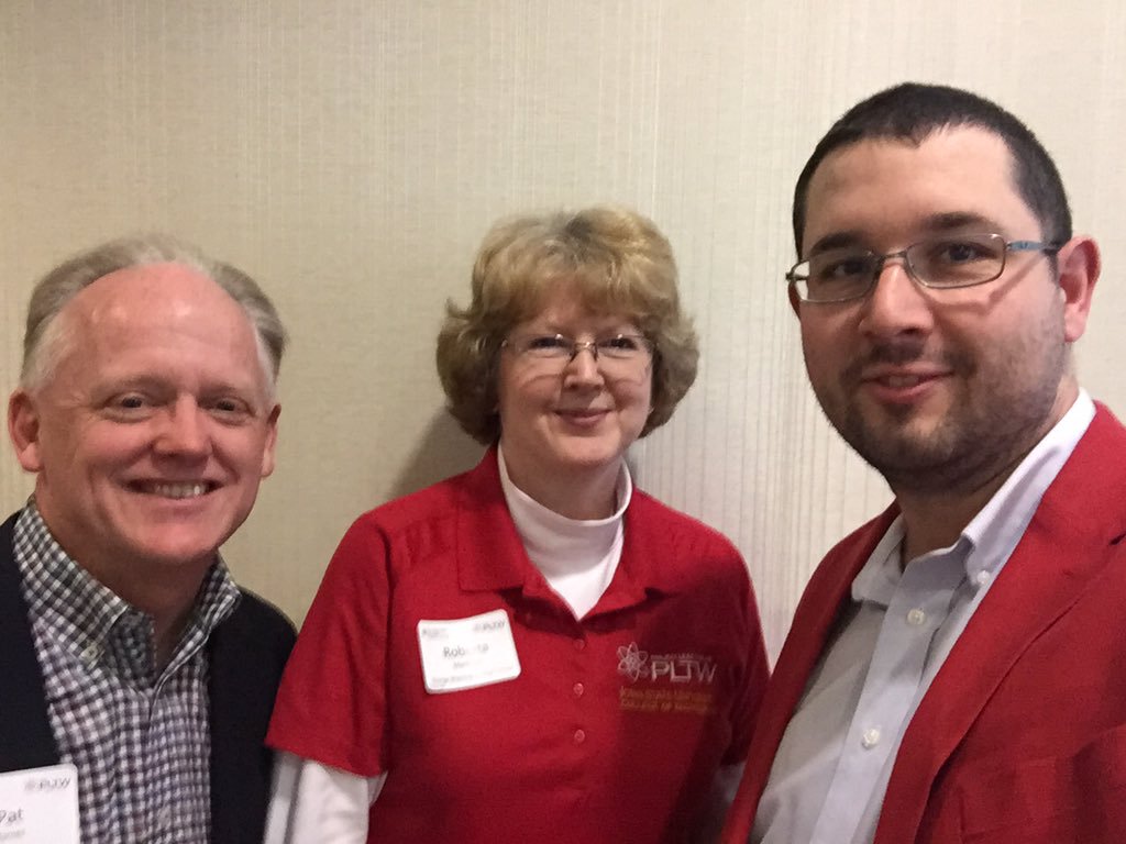 PatrickOBarnes's tweet photo. Happy @GregSmithPLTW , @PLTWorg Teacher &amp; #FTC Coach receive 2017 @STEM_SE_Iowa #STEM Teacher of Year! @FIRSTweets https://t.co/yXQWaLmkLO