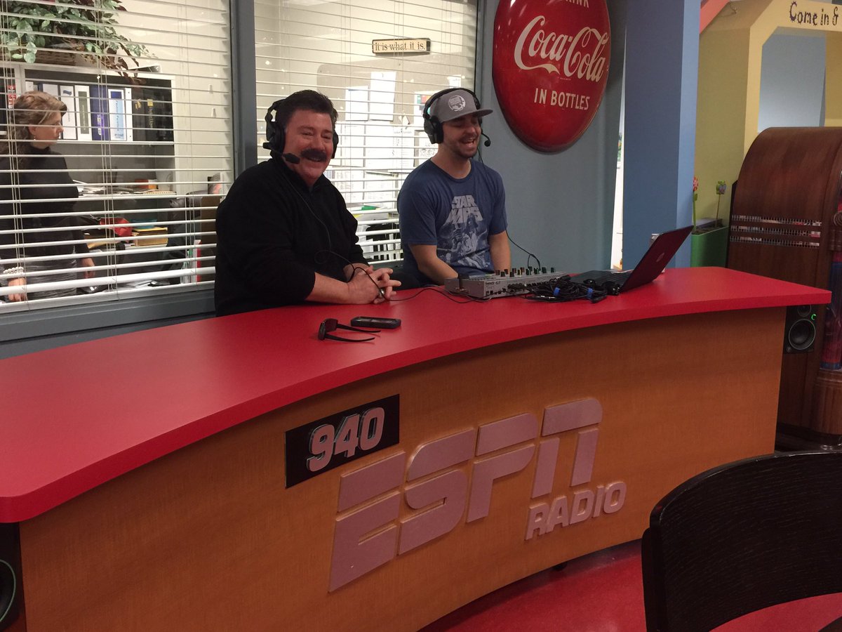 1430ESPN's tweet image. The one and only @RalphWoodFox26 joins @RyWill940 &amp;amp; Tony D for the #MegaPowers Hour, live from @FashionFurnitur.
#MediaRow