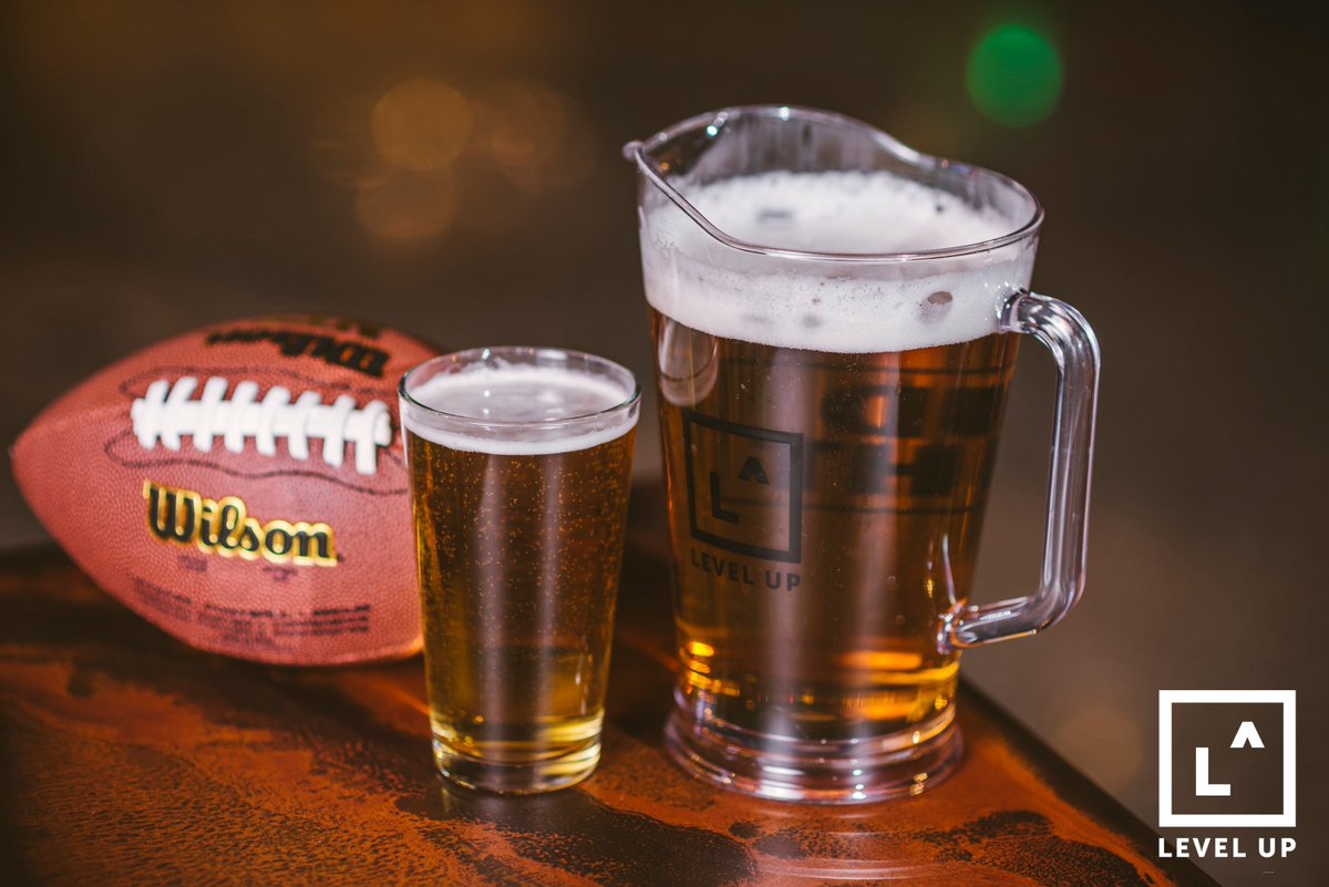 leveluplasvegas's tweet photo. Head over to #LEVELUPLV today and challenge your friends to a game of beer pong while you watch #TheBigGame! Tailgate party starts at noon. https://t.co/btMjwt6Z8I