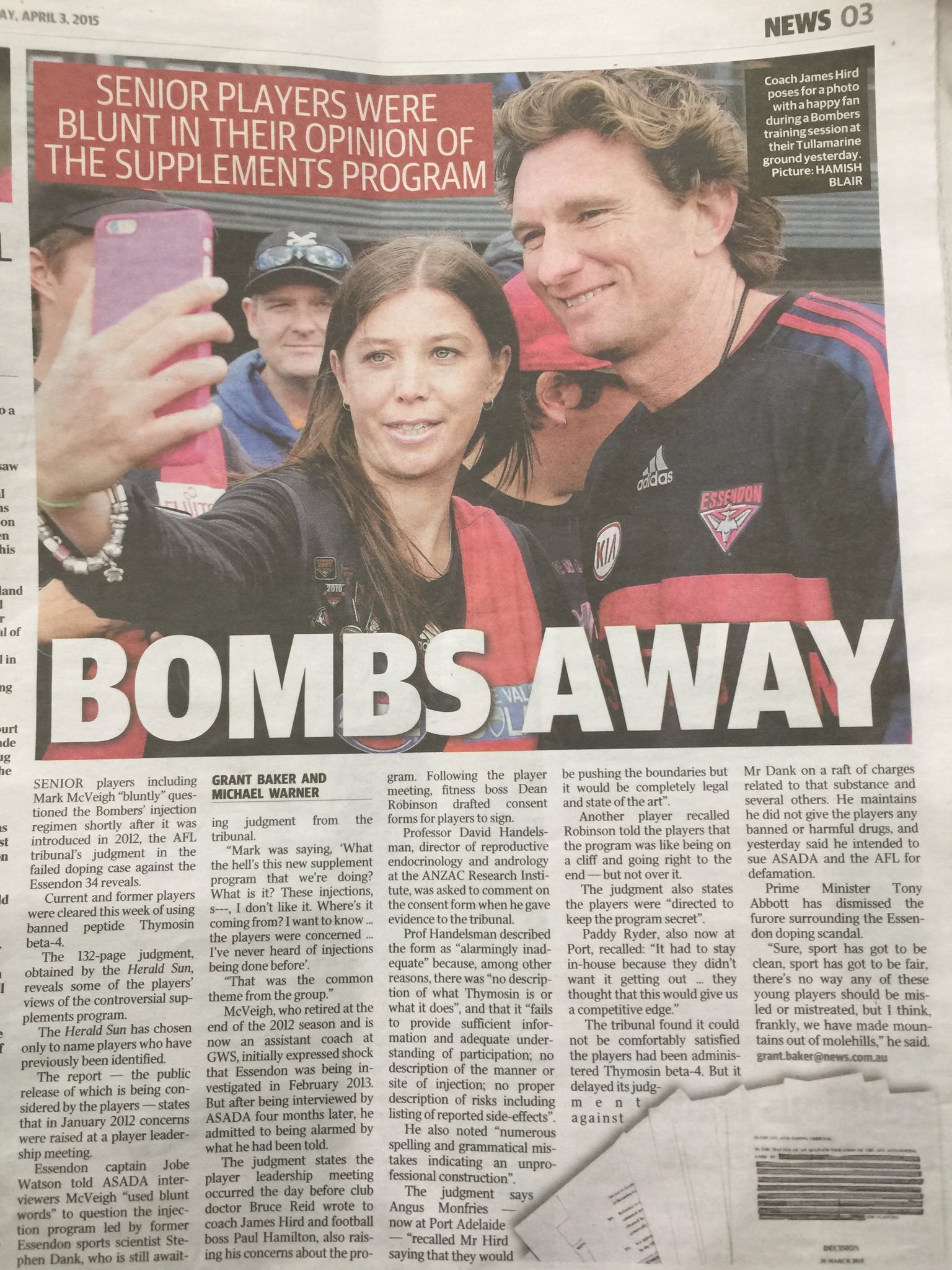 Happy Birthday James Hird    