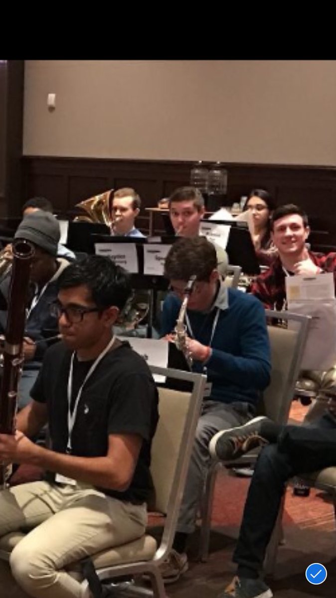 Rehearsals began and Hayden is second chair! The group rehearsed for a total of 6 and a half hours but Hayden is still going strong.