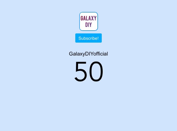 RealGalaxyDIY's tweet photo. WE'VE DONE IT!!!!!!! OMG thanks so much for 50 subscribers! 🔥💕🔥💕🔥💕😘😘😘😍😘😘😘😍❤❤❤👍👍👍😘 https://t.co/ZyTMDvA6aQ