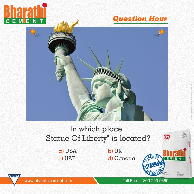 #QuestionHour In which place #StatueOfLiberty is Located? Answer in the comment.