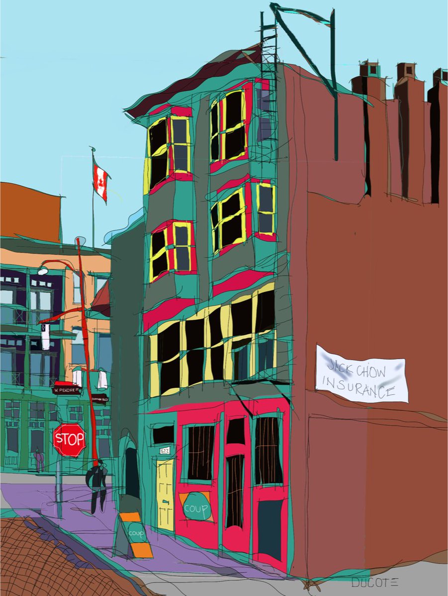 Frank Ducote's Shanghai Alley, one of three pieces accepted for FCA Digital Show online at artists.ca #chinatown #digitalart