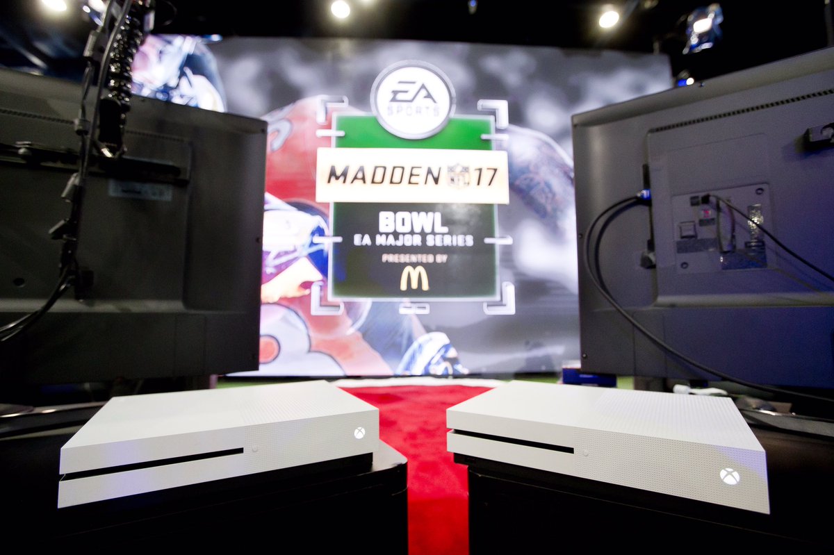 EASPORTS_MUT's tweet photo. Today's matchups are being played on the compact and powerful 4K @Xbox One S! RETWEET and LIKE for a chance to win your own! #MaddenBowl https://t.co/ZeAhdWzy9F
