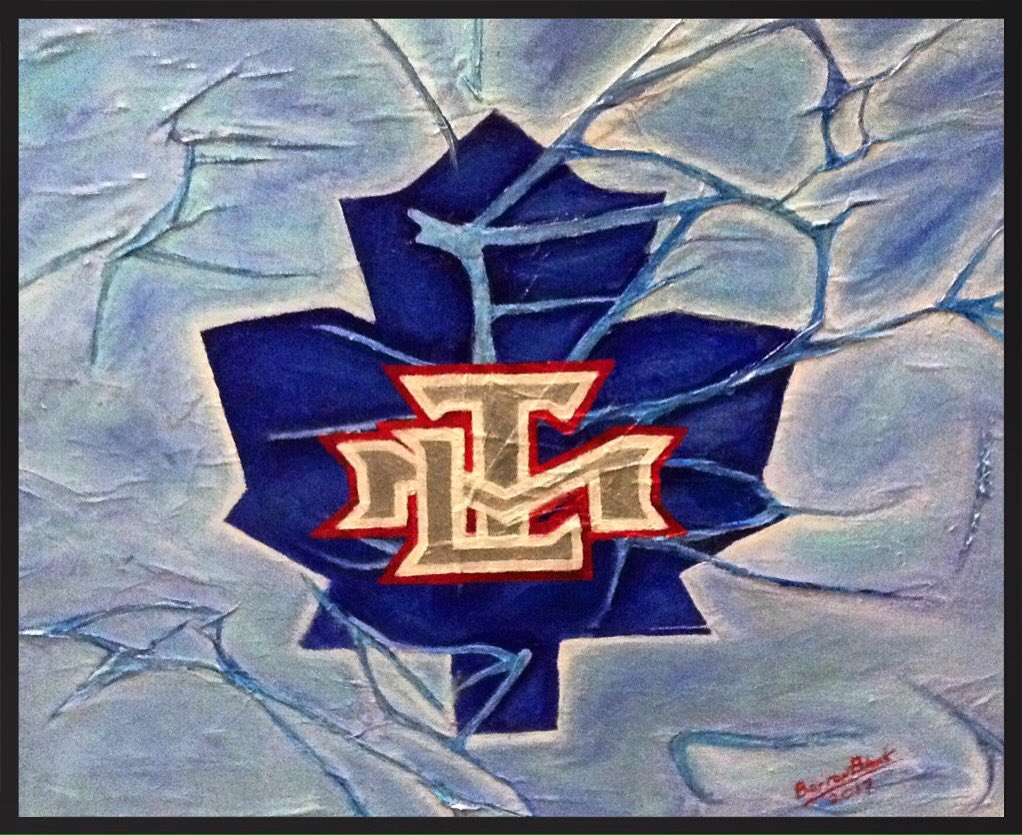 realbarronblack's tweet photo. #torontomapleleafs #abstract #painting acrylic on canvas 2017 Barron Black https://t.co/BDeju50qDR