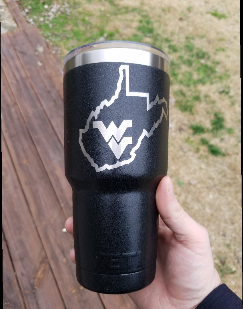 wvu yeti tumbler