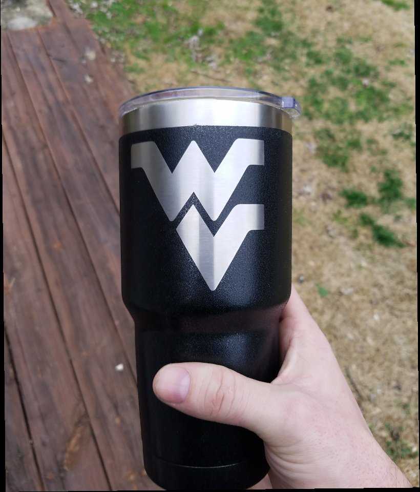 wvu yeti tumbler