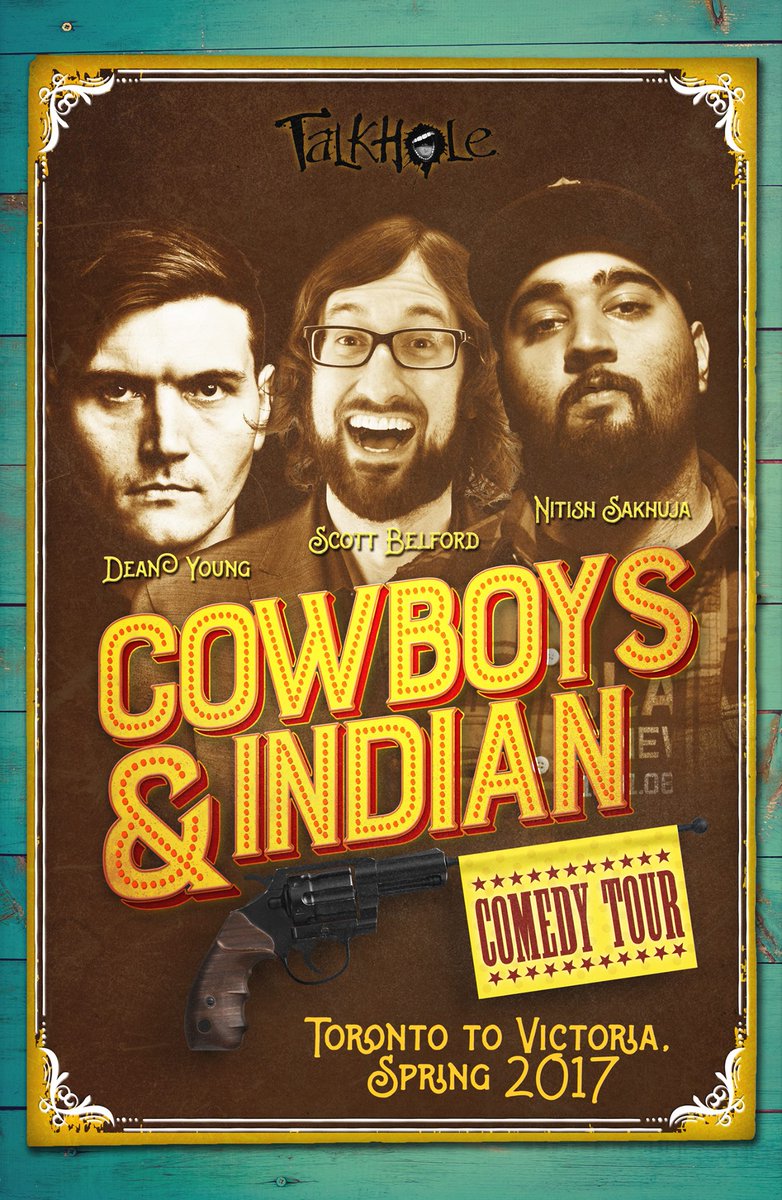 #FF <a href="/TALKHOLEpod/">TALKHOLE Pod Network</a> presents <a href="/NitishSakhuja/">Nitish Sakhuja</a> <a href="/TheBelf7/">Scott Belford</a> @ComicDeanYoung #Canada #comedy tour #Toronto to #Vancouver launching March 1 <a href="/comedybar/">COMEDY BAR</a>