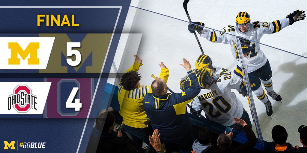 Michigan Hockey on X: Michigan WINS! #GoBlue〽️  / X