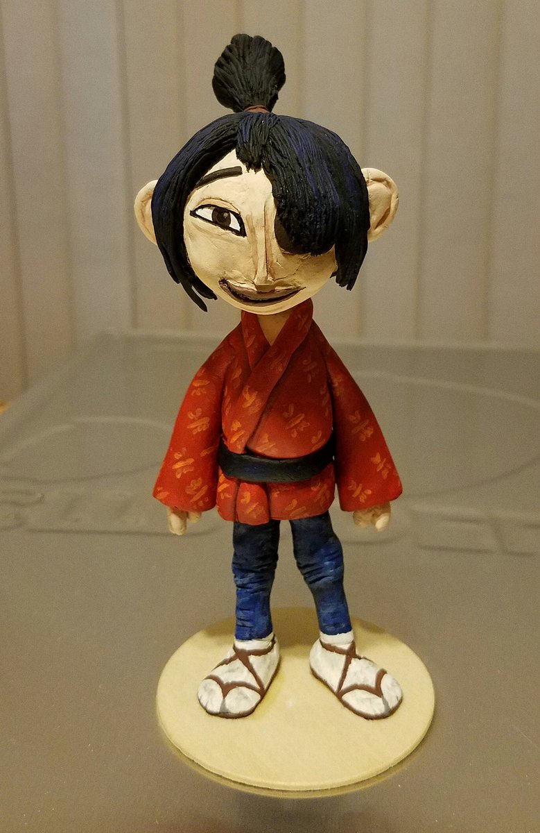 BigRagu75's tweet photo. My finished Kubo sculpture! #clay #sculpt #art #StopMotion #puppet #animation #cartoon #Kubo #TwoStrings #Laika @wearelaika https://t.co/wE9P2WK6vK