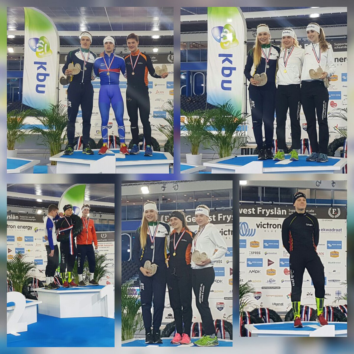 Wat een prachtige 1e dag op Thialf.  Healthy Team levert fantastische prestatie. Jutta en Tijmen leiden t tussenklassement <a href="/gezondnaardetop/">Arnold van der Poel</a>