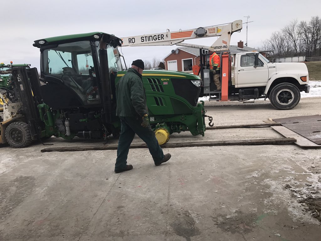 jplangstaff's tweet photo. 6145R and 6210R arrived from across the pond and unloaded https://t.co/gj7x1BojhE