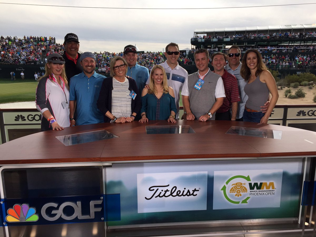 Lots of good peeps seen at <a href="/GolfChannel/">Golf Channel</a> broadcast desk <a href="/WMPhoenixOpen/">WM Phoenix Open</a>