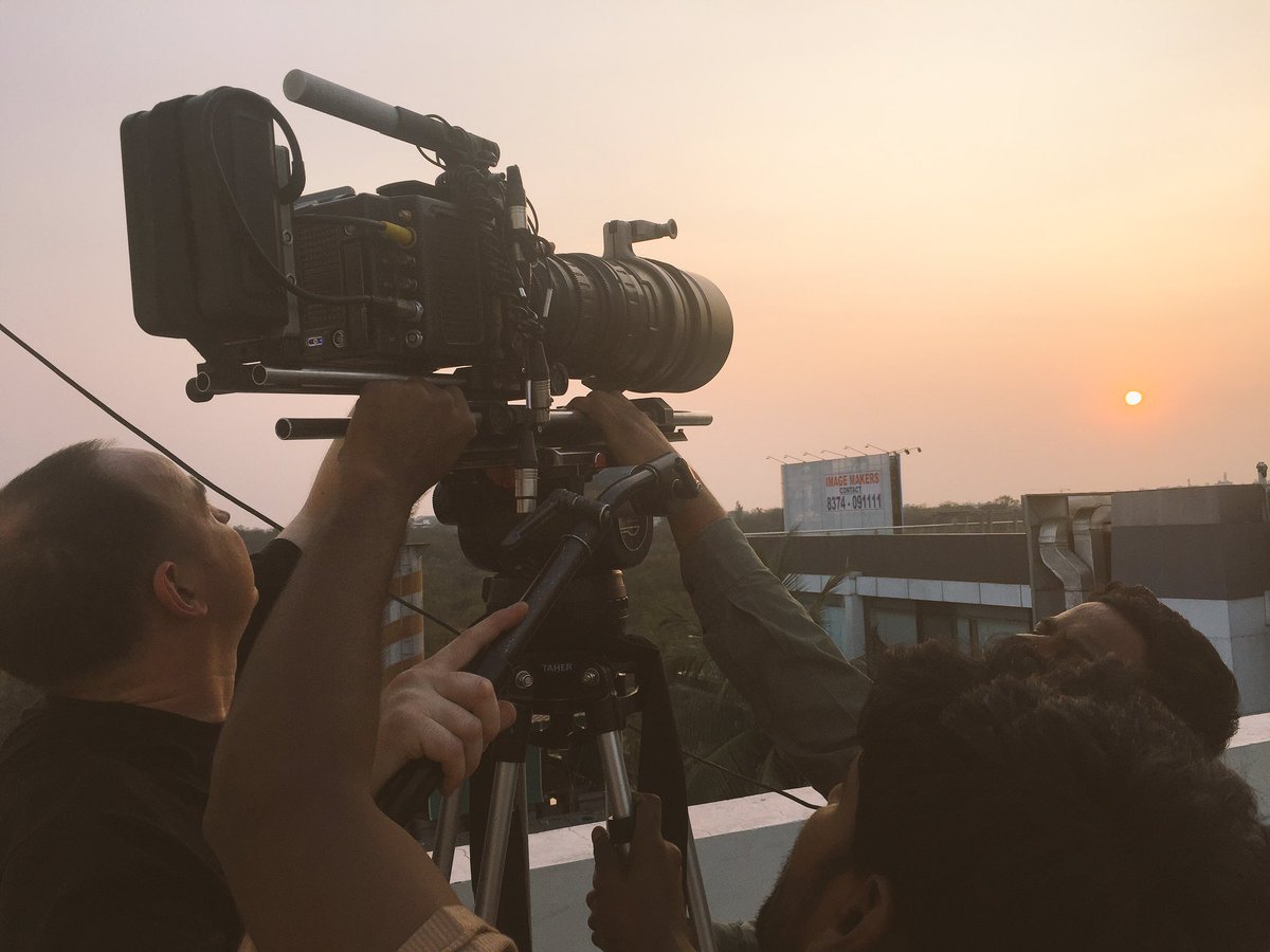 MotherBrownFilm's tweet photo. Final sunset of this shoot with @PaulFBamford behind lens for @brandanddeliver Goodbye and thanku Hyderabad. https://t.co/DbVwrikkUw
