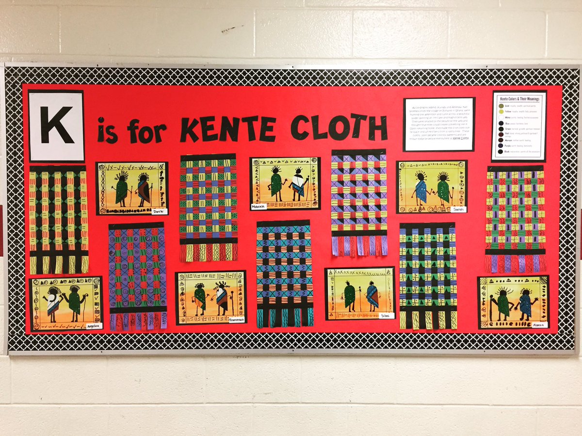 Here is the final product!  We had so much fun learning and making our own Kente Cloth #ABCofblackhistory #BlackHistoryMonth