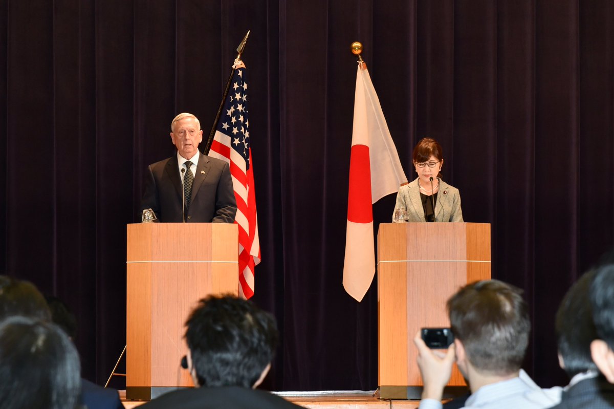 防衛省 自衛隊 On Twitter 日米防衛相会談 ２月４日 稲田防衛大臣は 防衛省において アメリカ合衆国国防長官ジェームズ ｎ マティス 閣下と日米防衛相会談を行いました 概要については防衛省ホームページに掲載しています Https T Co 4dczbujtvd Https