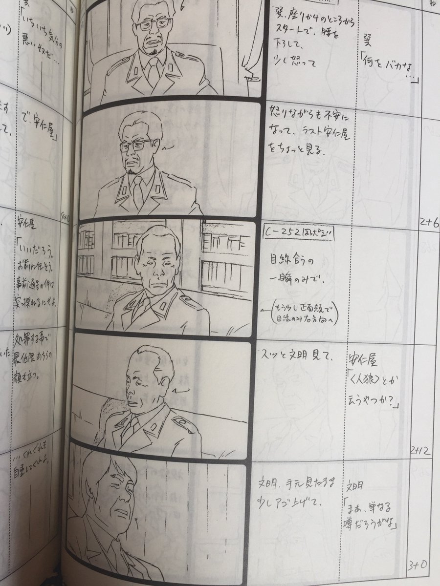 映画 人狼 Jin Roh のシナリオと画コンテの比較検証 私家版 Togetter