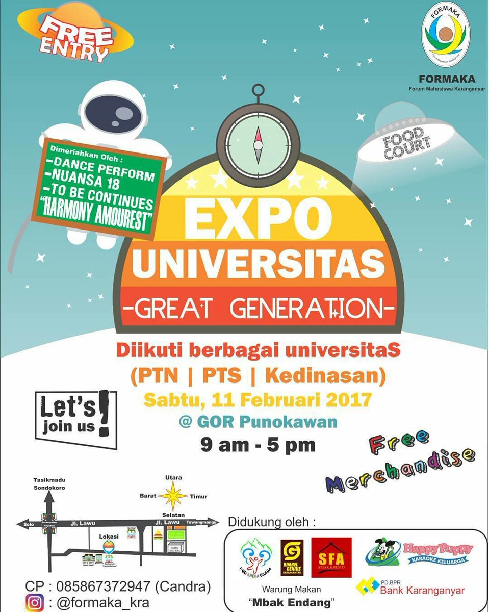 EXPO UNIVERSITAS "GREAT GENERATION" FORMAKA.
<a href="/PolresKra/">POLRES KARANGANYAR</a> <a href="/OSISsmandakra_/">OSIS SMAN 2 KRA</a> <a href="/OSISsmankrap/">OSIS SMAN Karangpandan</a> <a href="/BN_SMANFUMA/">Bela Negara SMANFUMA</a> <a href="/smkn1kra/">SMK N 1 Karanganyar</a>