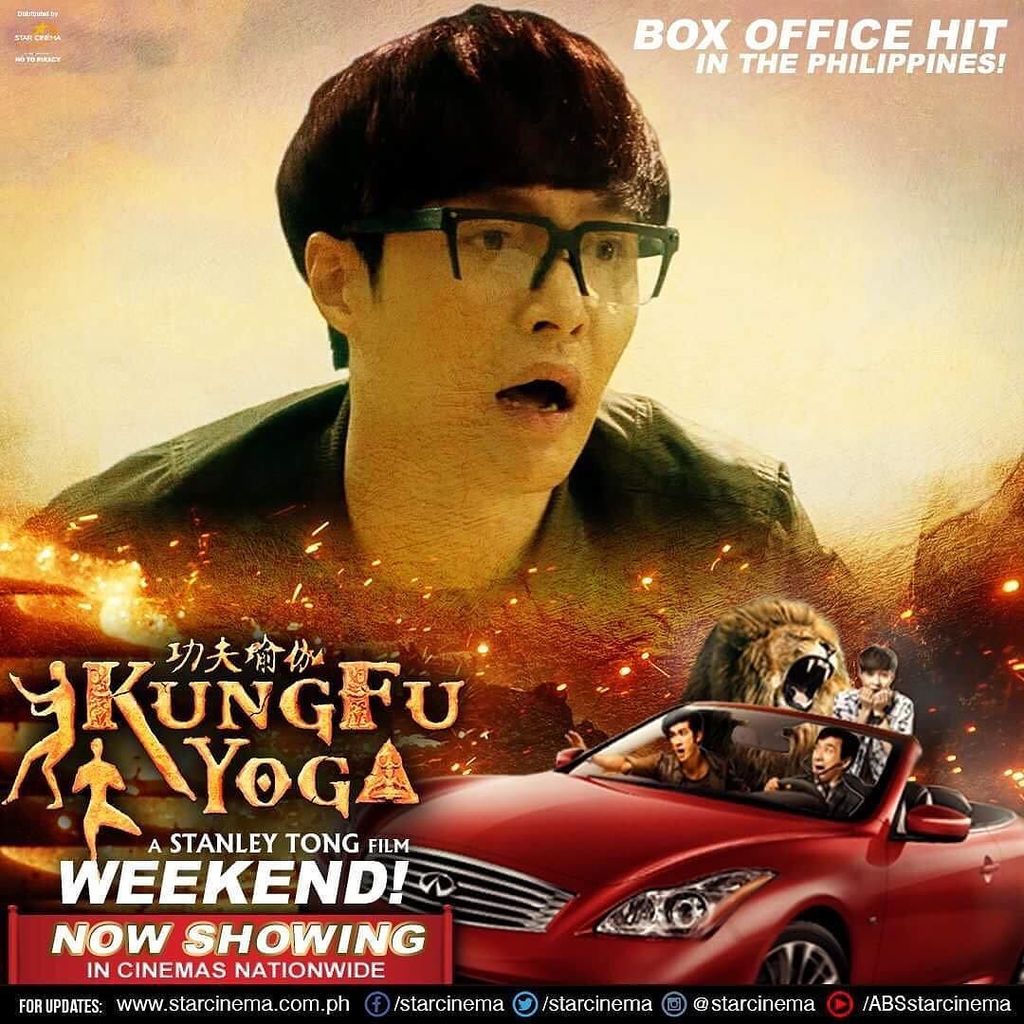 StarCinema's tweet photo. Bring the whole family to this fun action-adventure! #KungFuYogaNowShowing! https://t.co/Yhn7SBf7oe