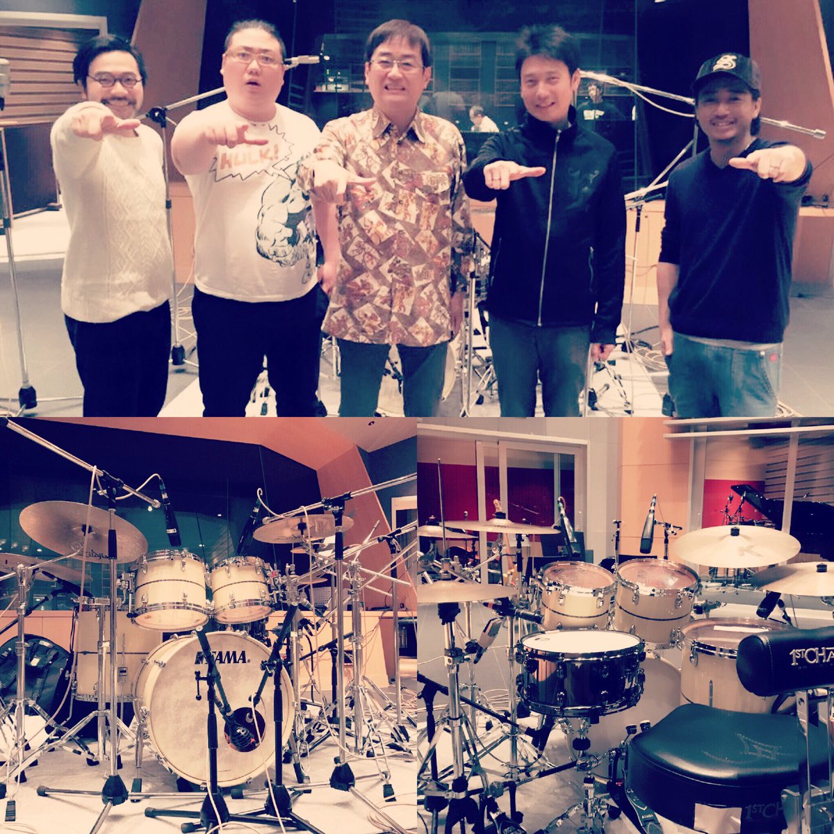FuyuMusic's tweet photo. 今日は朝からレコーディング♪ いい感じに録れた😊👍
Had an early recording session today. Came out really good!
#Tama #stardrum #なんのレコーディングか言えないけど放送が楽しみ🐸♪ https://t.co/FhINV3yd4v