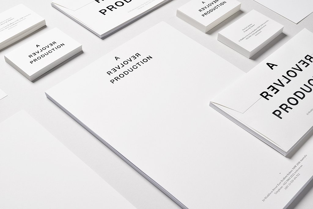 REVLOVER, sister brand of REVOLVER, making long form film and television. Identity program by HOLT.