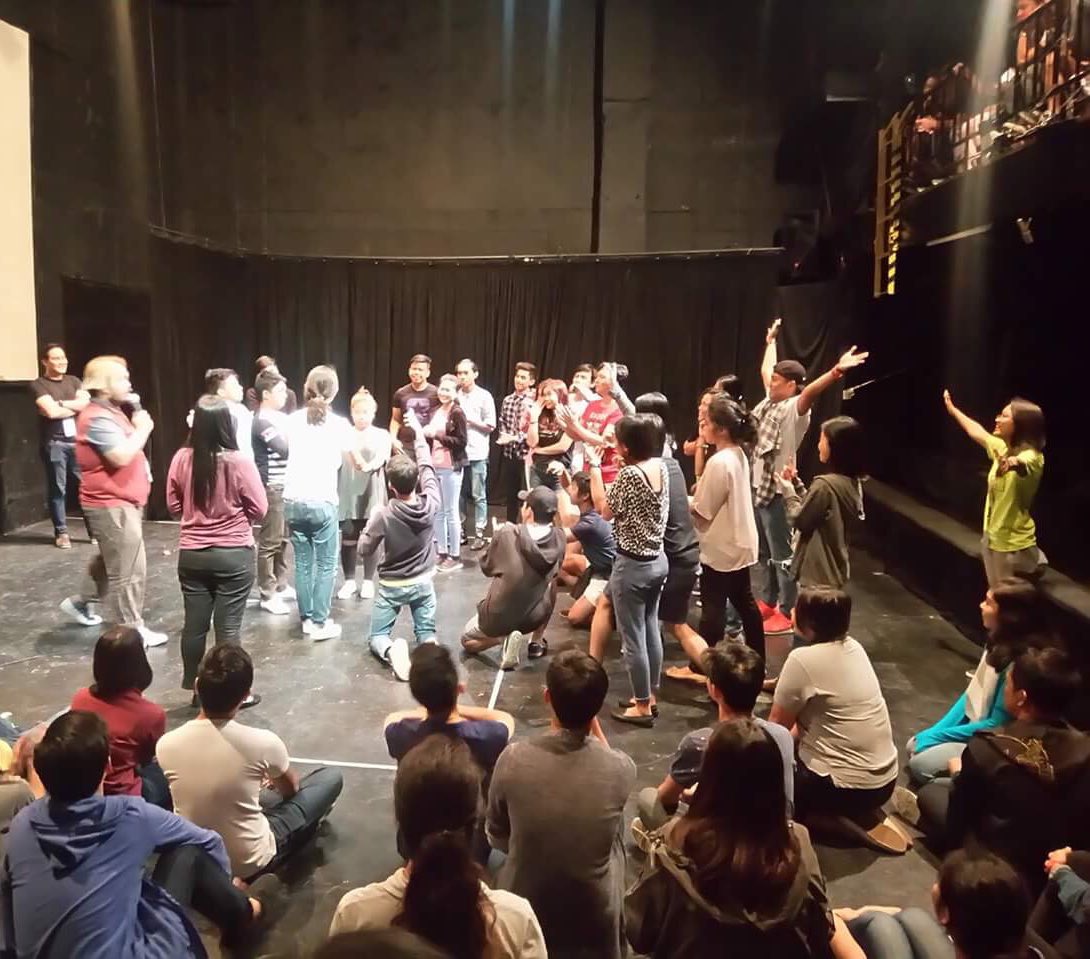 tanghalangPH's tweet image. Today's workshop facilitated by Actors Company for #PASINAYA2017 🙂

Photo via Ken Mercado