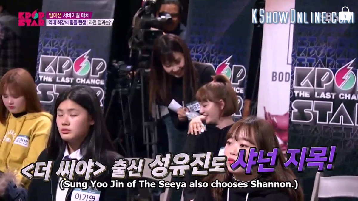 TheSeeYa_'s tweet photo. yoojin choose shannon to be her partner but sadly shannon reject her and choose ji nee 😂 https://t.co/UXHi79SL2p