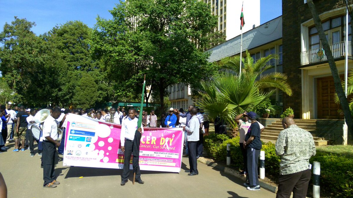 onward254's tweet photo. Happening Now: The #WorldCancerDay walk is already underway in Eldoret. 

#OnwardToBetterHealth 
#CancerAwareness
#WeCancervive
#WeCanICan https://t.co/2PVvEcKgVa