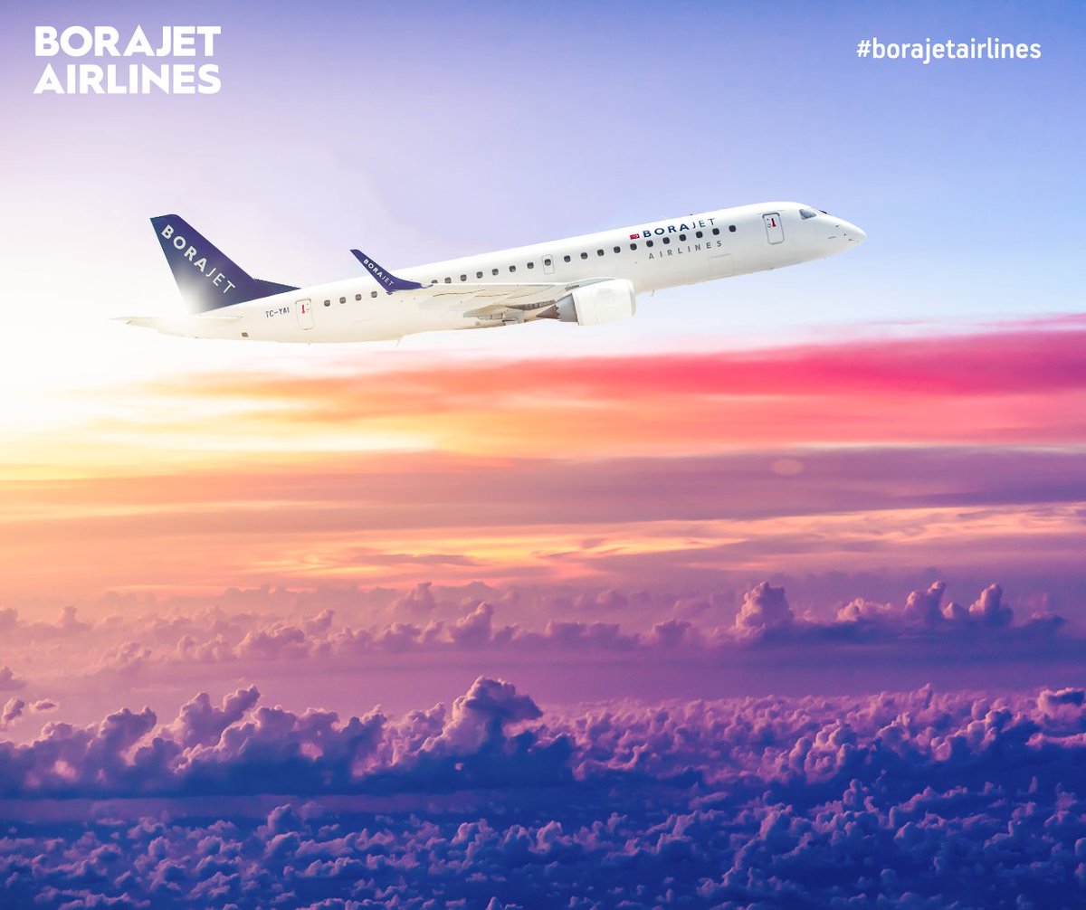 Sizinle hayallerinize birlikte uçuyoruz. #Borajet ile bulutların üstünde yaşayın…