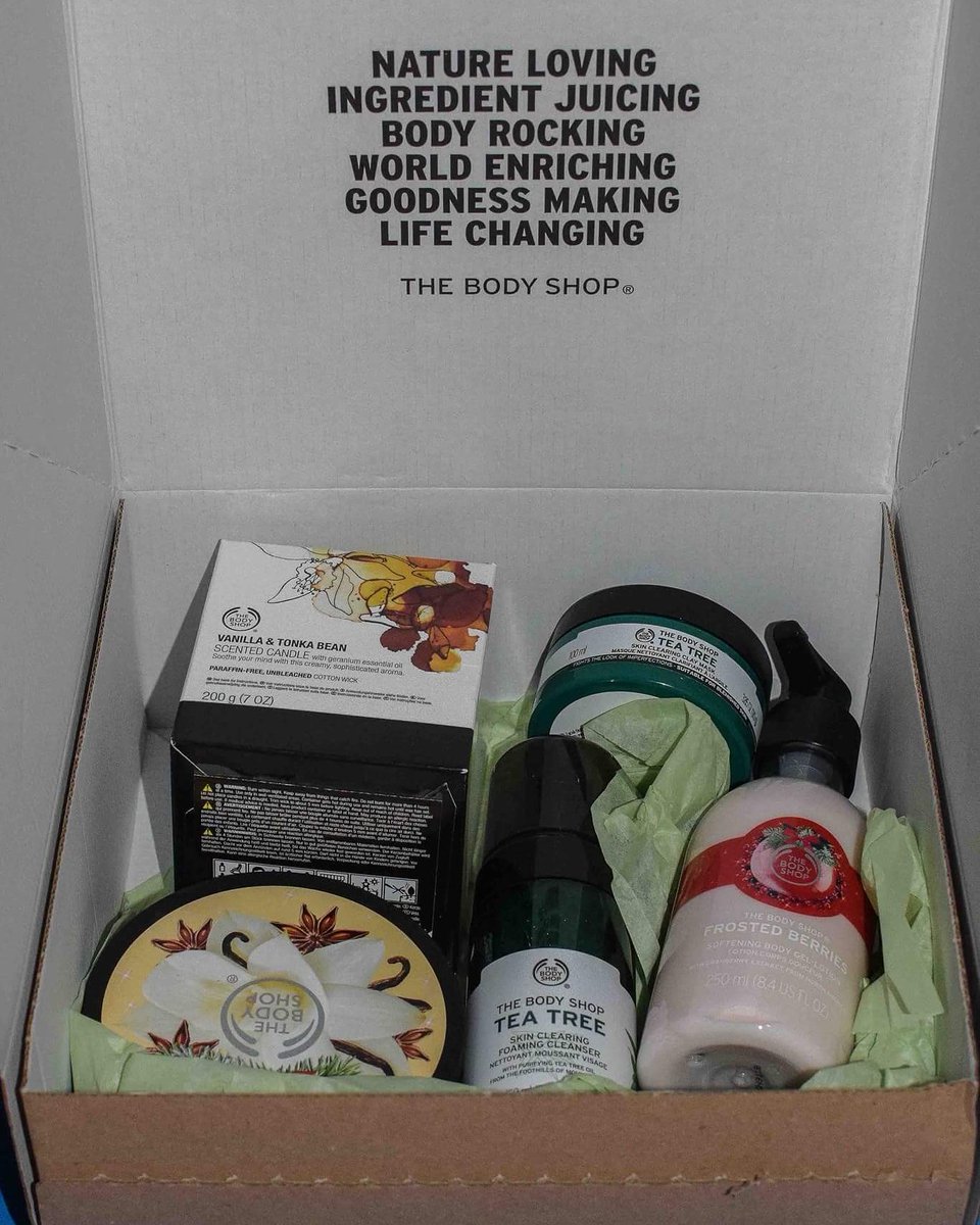 ReBeMaBox's tweet photo. Contenido del pedido online en @TheBodyShopSP 😊😊😊#pedido#online#thebodyshoy#cosmetica#shopping#rebemabox https://t.co/I7ubFPZzn7