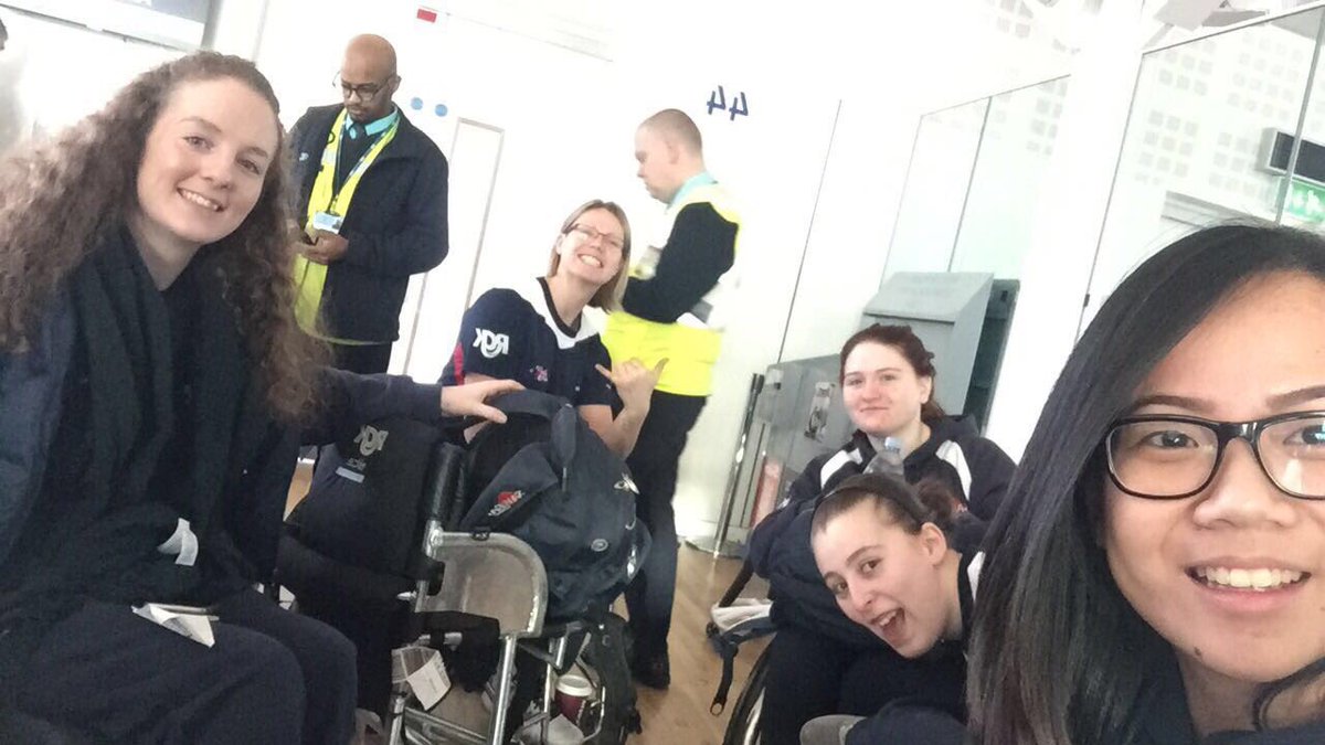 bigeam's tweet photo. https://t.co/zojQNbvoie good luck to the GB ladies wheelchair basketball team on their way to #osakacup @BritWheelBBall @WarwickBearsWBC