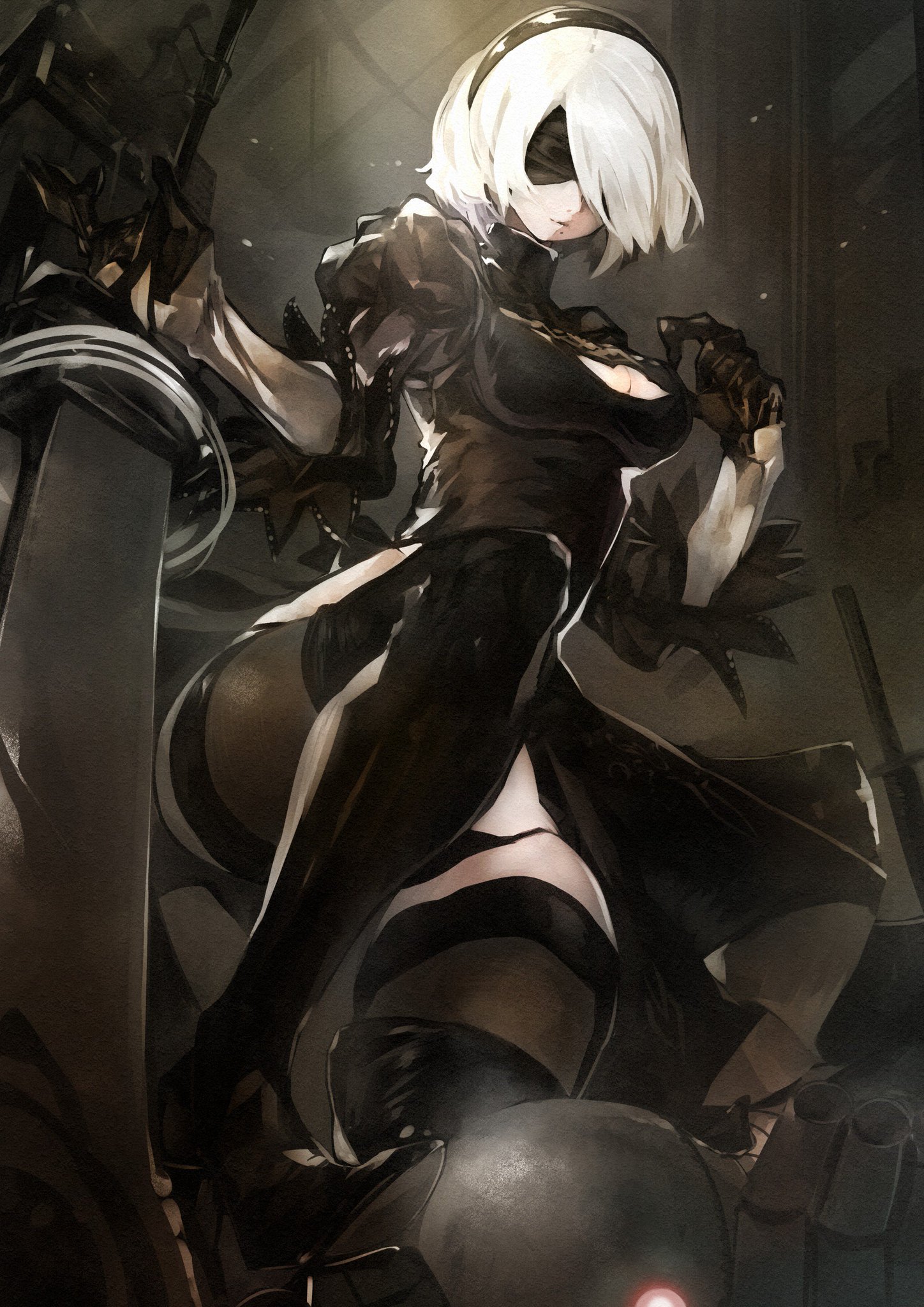 Ulkhror on Twitter: "Nice #NieR:Automata #2B #Fanart by @sinosino1005