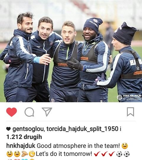 svezanas_hajduk's tweet photo. Važno je da je atmosfera dobra, a ostalo dolazi samo od sebe!
#hajduk #torcida #AjmoBjeliAle #hocemopobjedu https://t.co/trBUU8X74v