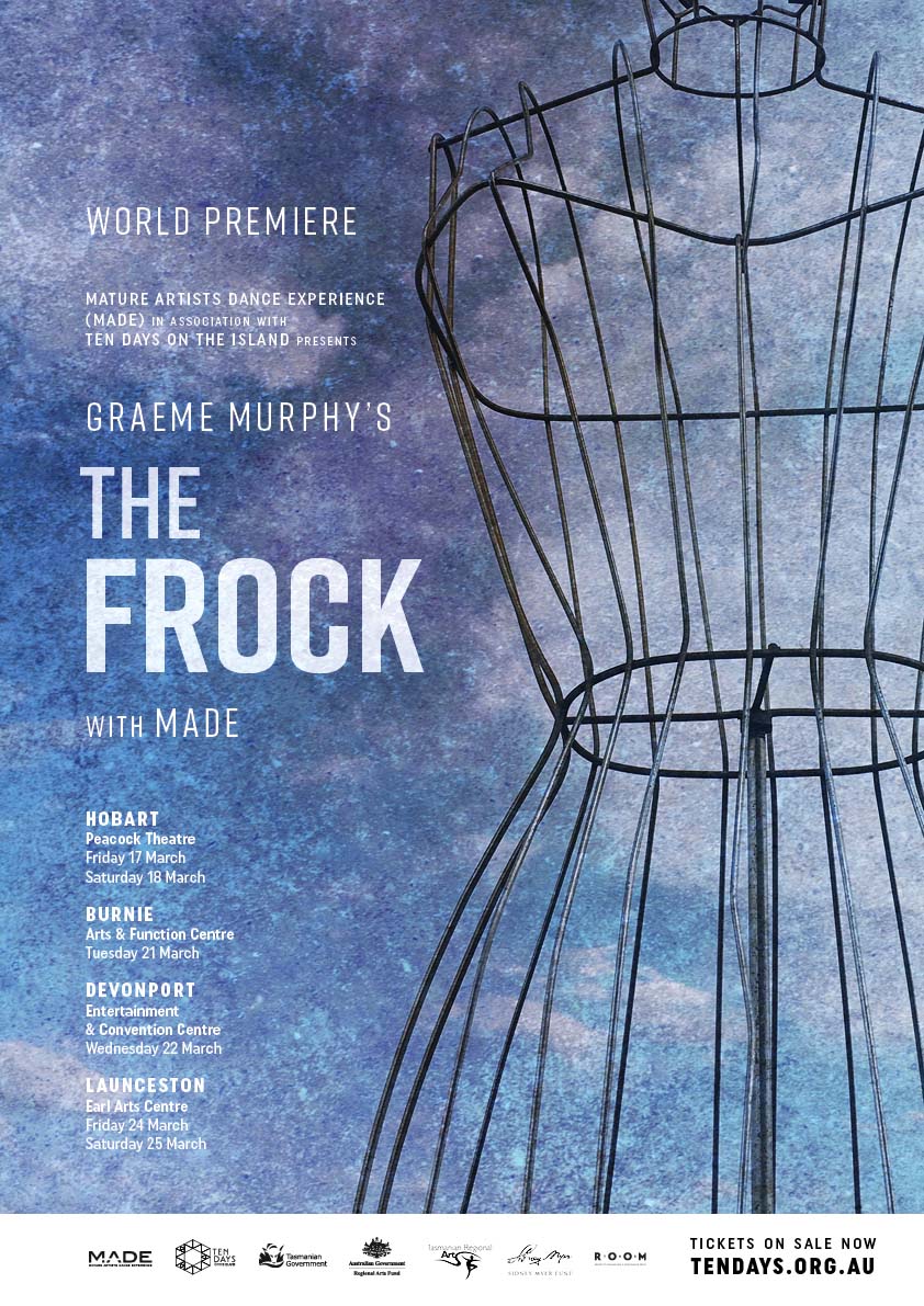 RayjLeonard's tweet photo. World Premier - The Frock @graememurphy  @Made_Dance  @tendaystas  #tendaystas #ontheisland 17th - 25 March! https://t.co/lbM1QS2tze