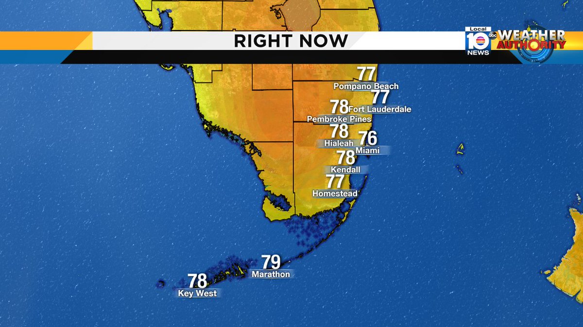6pm temperature check! @TrentAricTV has your forecast now on Local 10 News https://t.co/72DHOFWss5