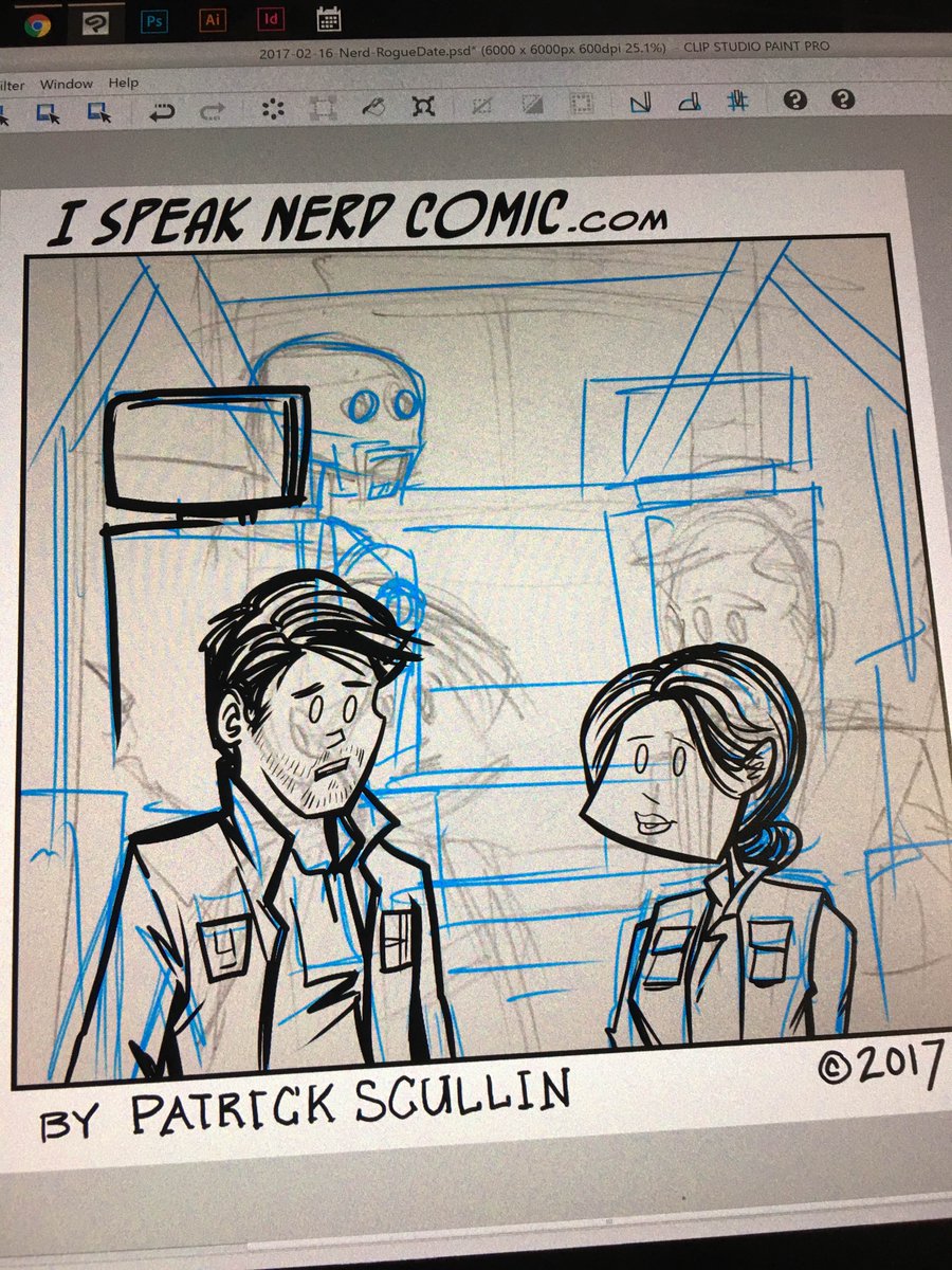 i_speak_nerd's tweet image. #drawing the new #ispeaknerd #comic can you guess the caption? #rogueone #webcomic #starwars
