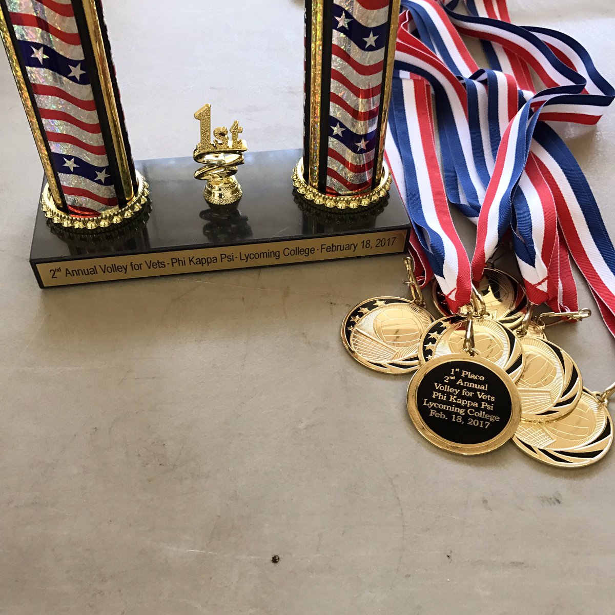 VolleyForVets's tweet photo. Who is going to take home the gold? Our championship round just began, the top 6 teams are battling it out on the courts! #volleyforvets https://t.co/enJVSTOd07