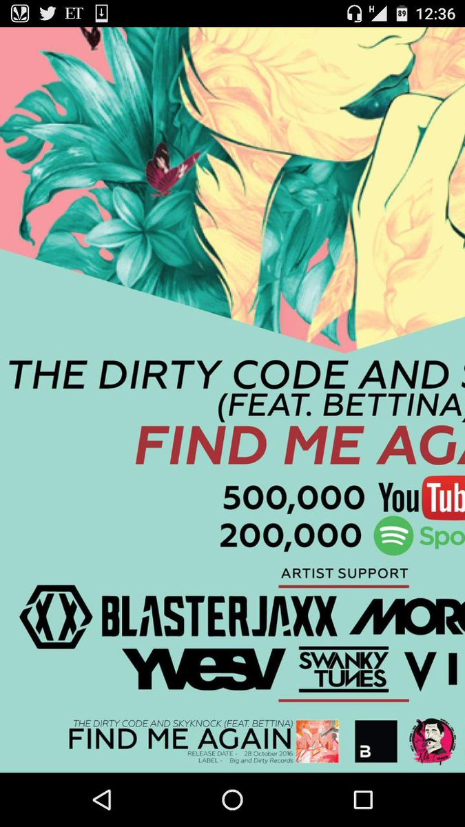 thedirtycode's tweet image. Find me again crosses half a million plays !