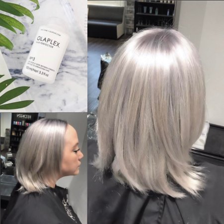 MatthewLukeHair's tweet photo. This stormy grey colour created by Gareth is stunning! He couldn’t have done it without #olaplex which has left the hair SO soft and shiny! https://t.co/PSOFuQtb3L