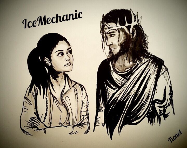 fuckyoudonats's tweet photo. I can be weak next to you #IceMechanic #The100                          Art by @ValerySnow https://t.co/HCevDPF4jp
